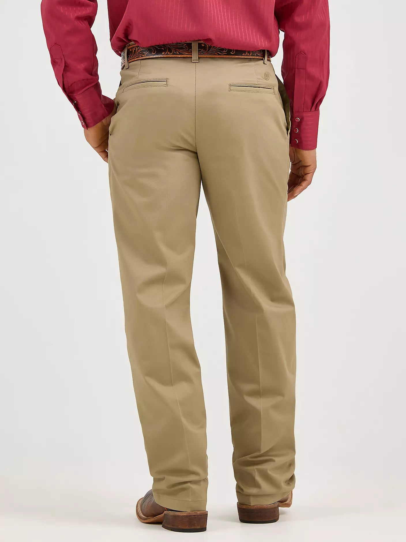 MEN'S WRANGLER RITIA FLAT FRONT RELAXED FIT PANTS