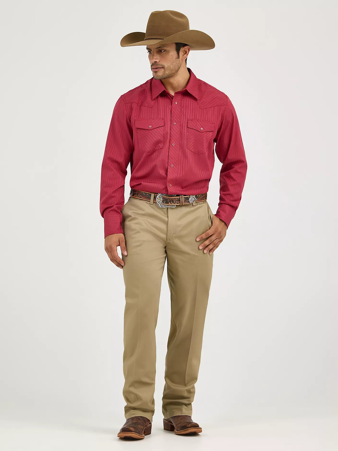 MEN'S WRANGLER RITIA FLAT FRONT RELAXED FIT PANTS