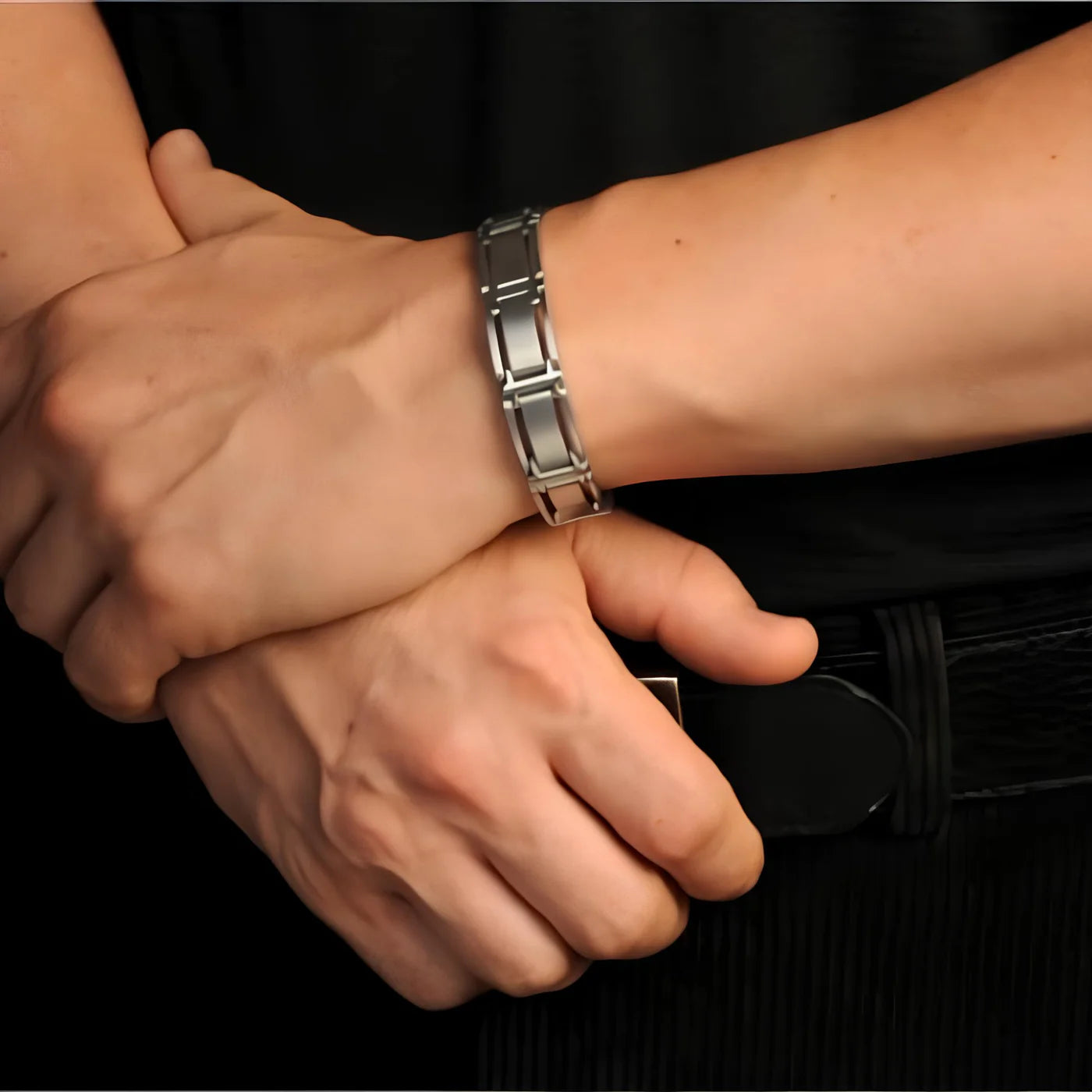 EXECUTIVE SYMMETRY SILVER BRACELET 34770