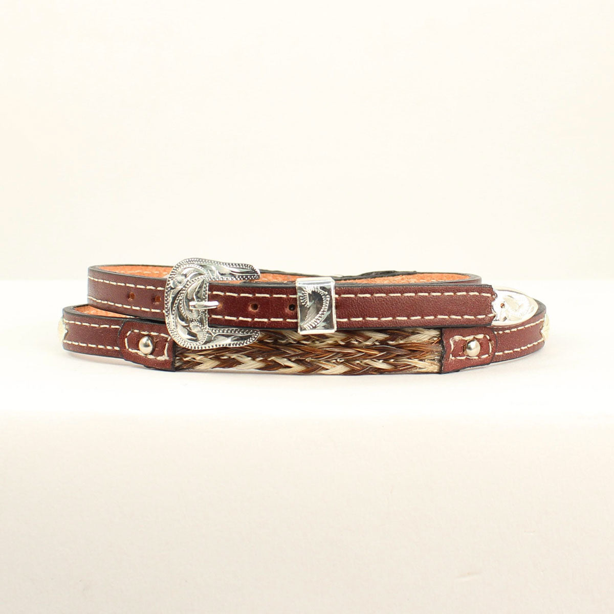 Twister Western Braided Horse Hair Brown Hat Band 0200302