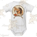 Fall Paisley Roping Horse Onesie