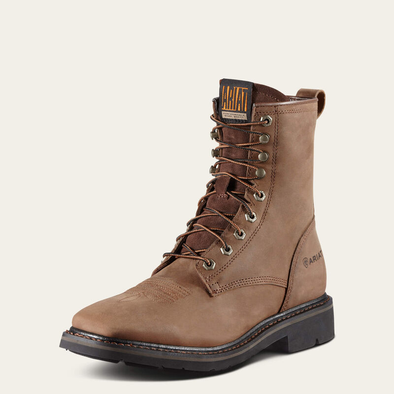 Ariat Cascade 8" Wide Square Toe Work Boot 10011916