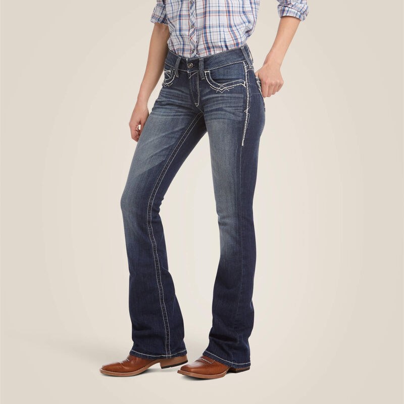 ARIAT R.E.A.L. Mid Rise Stretch Entwined Boot Cut Jean 10017510