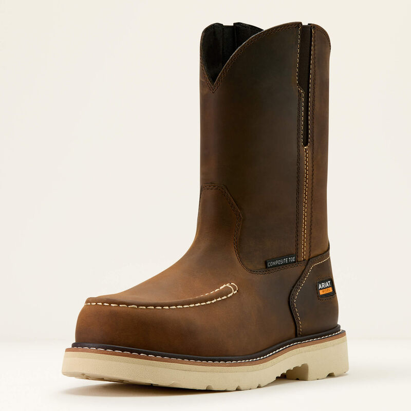 Ariat Rebar Lift Pull On Moc Toe Composite Toe Work Boot 10061114