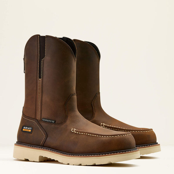 Ariat Rebar Lift Pull On Moc Toe Composite Toe Work Boot 10061114