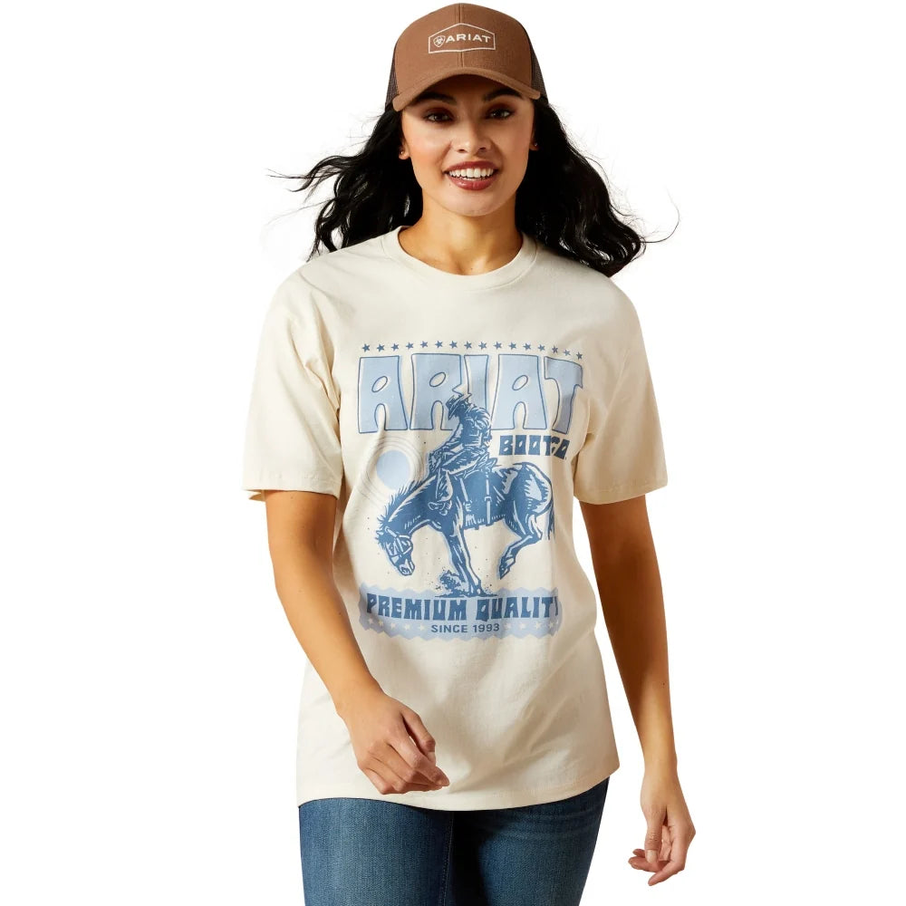 10063760 Ariat Women's Retro Short Sleeve T-Shirt - White
