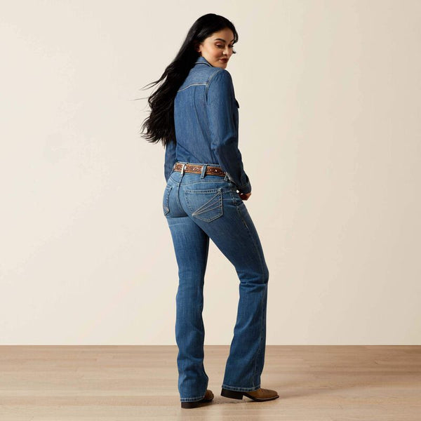 ARIAT Mid Rise Aisha Boot Cut Jean
