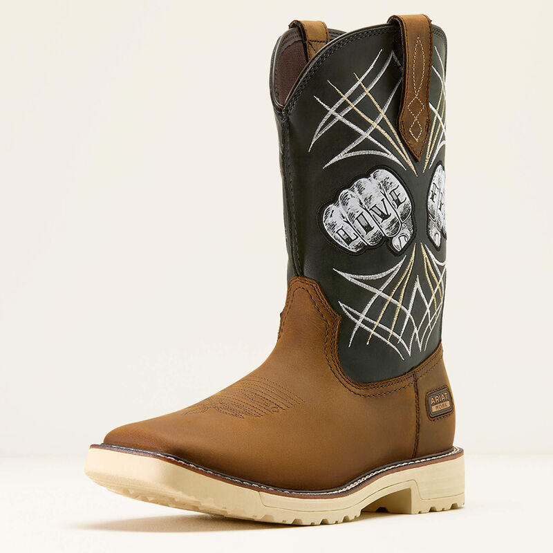 Mens Ariat Activator Live Free Wide Square Toe Work Boot 10074208