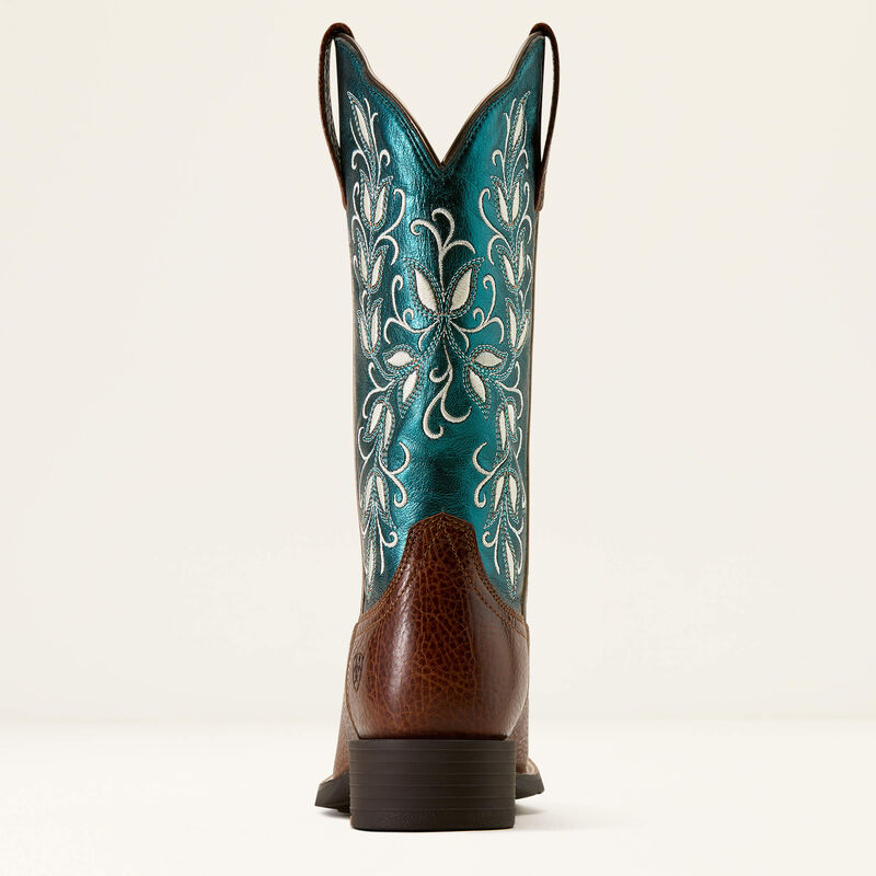 ARIAT WOMEN'S Round Up Holly Wide Square Toe Western Boot 10074373