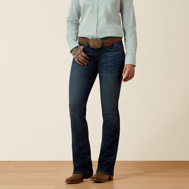 Womens Ariat Mid Rise Luisa Boot Cut Jeans 10078928