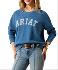 Ariat Women's Indigo Wash Essential Crew Sweatshirt 10079343