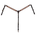 Circle Y 1 1/2" Glitter in motion Straight Breast Collar 1029-20-SV