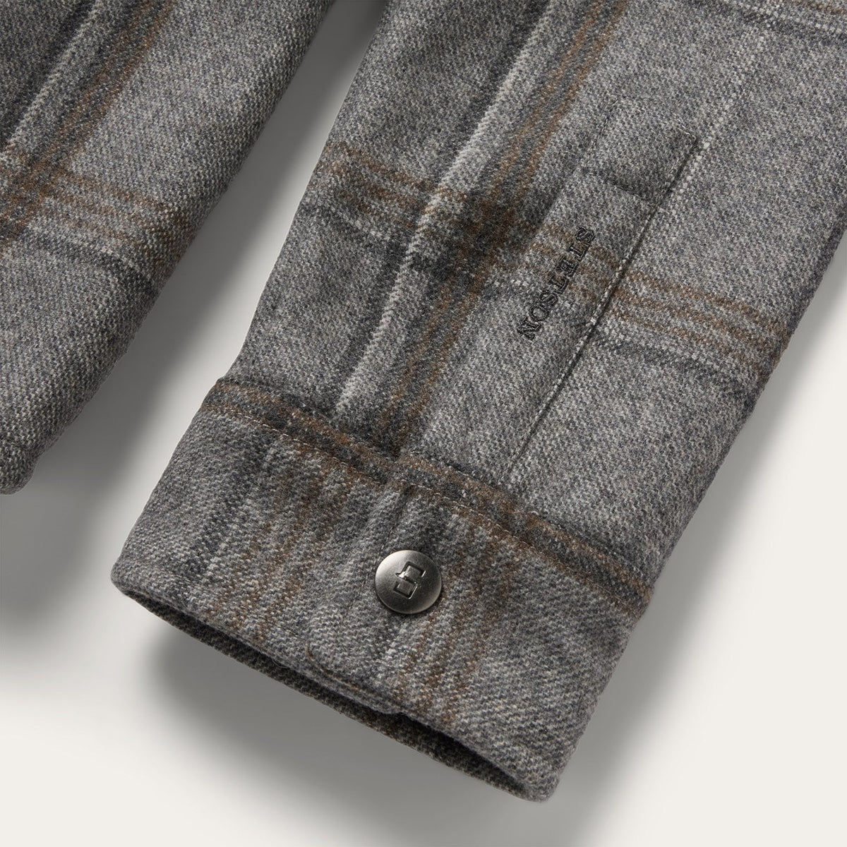 MENS STETSON WINDOWPANE SHIRT JACKET  11-097-0119-6112