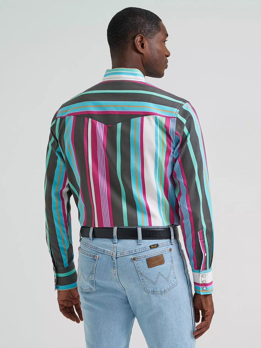 VINTAGE-INSPIRED BRUSHPOPPER WESTERN SNAP WORKSHIRT 112379230