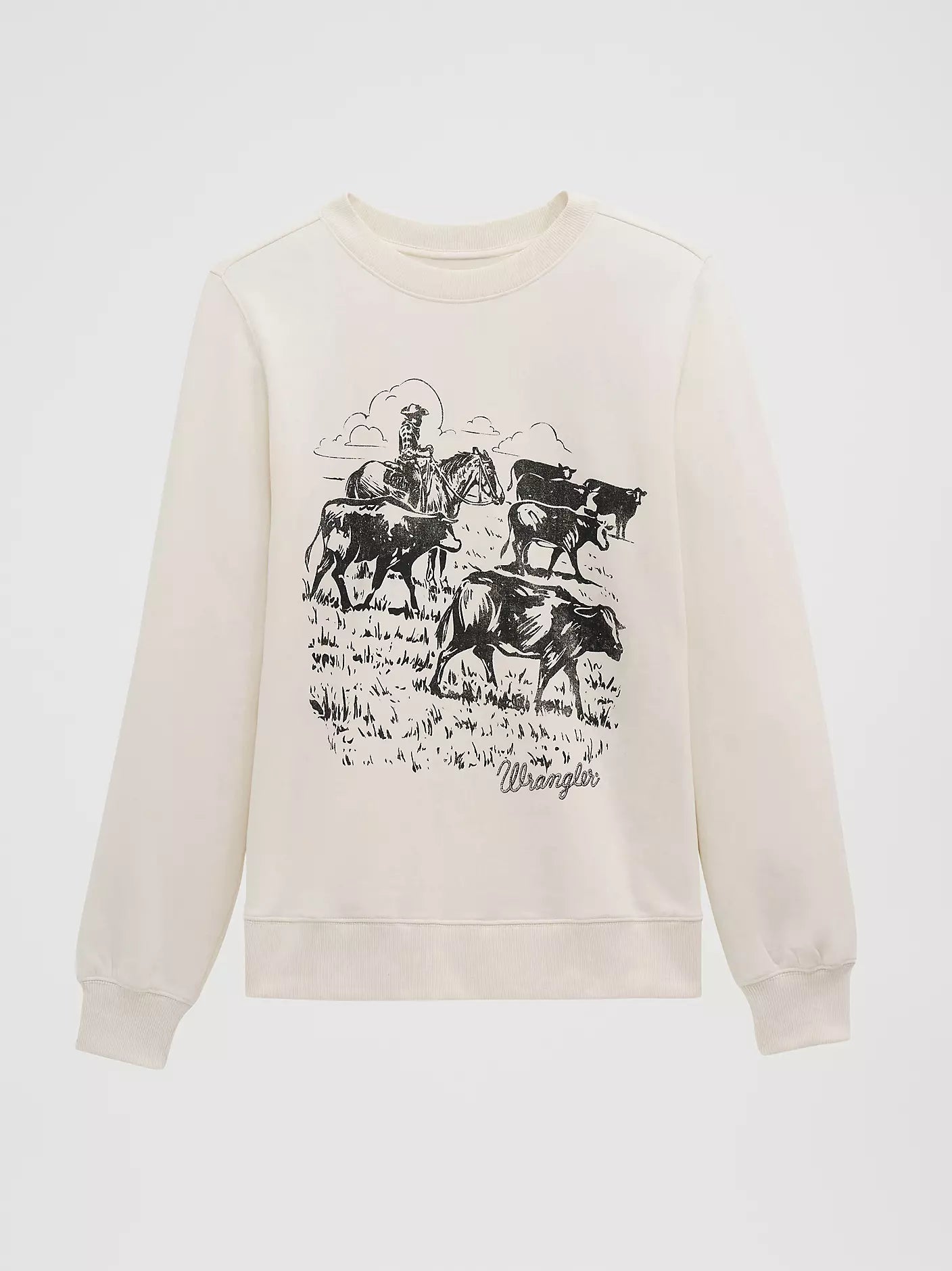 WOMEN'S CATTLE DRIVE GRAPHIC FLEECE REG PULLOVER 12379655