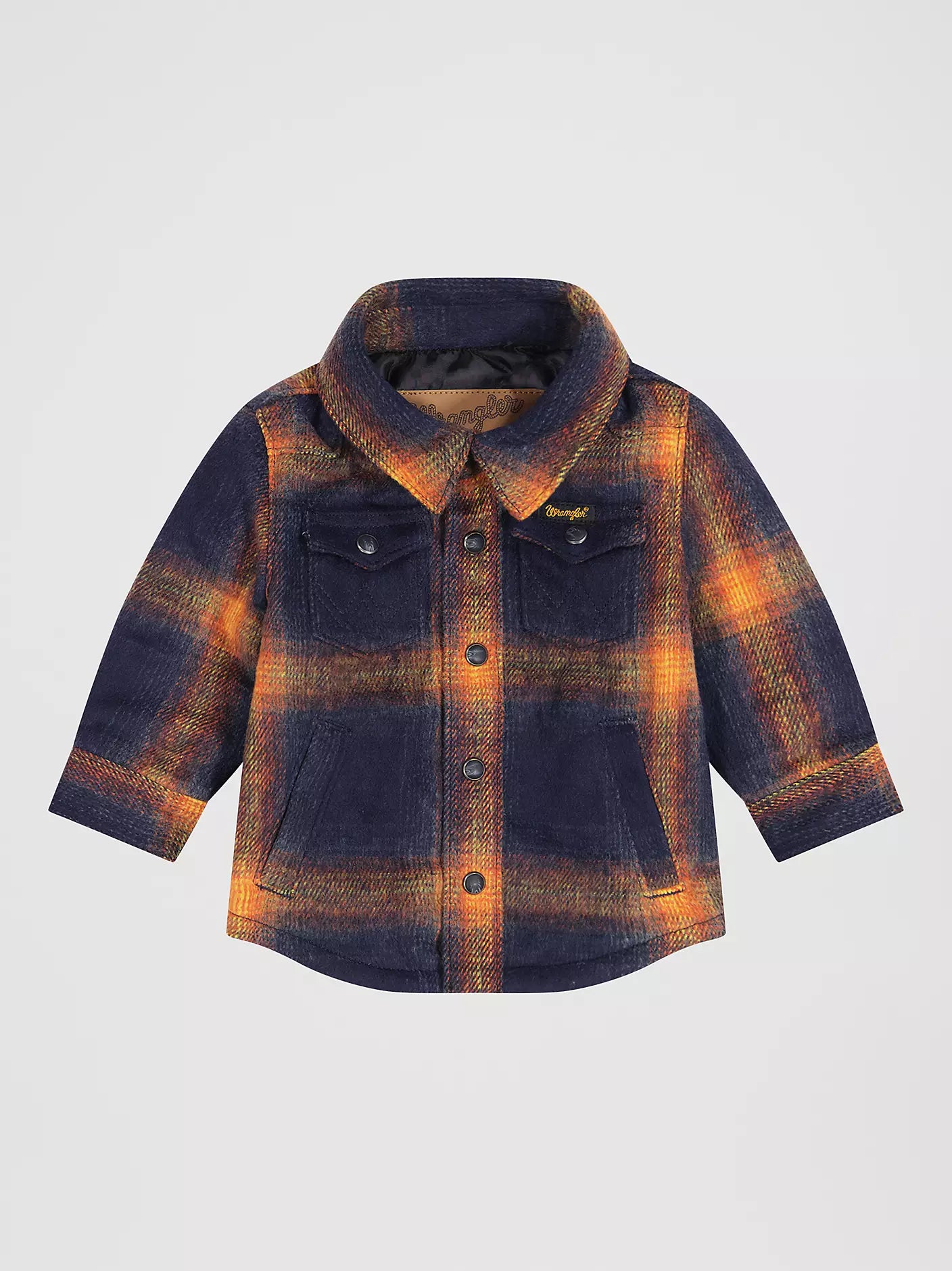 LITTLE BOY'S WRANGLER QUILT LINED FLANNEL SHIRT JACKET 112382030