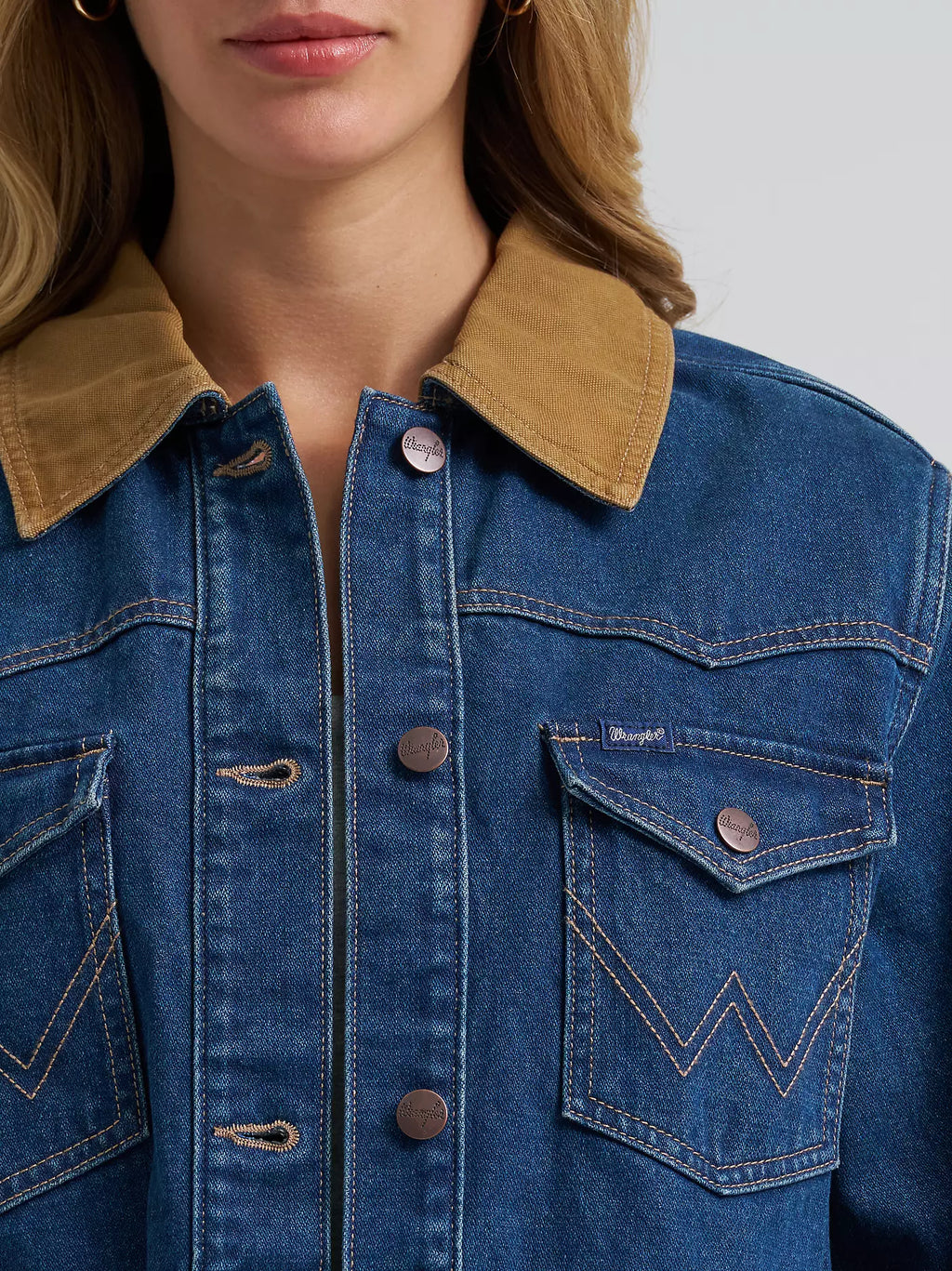 WOMEN'S DENIM CINCHED WAIST BARN JACKET 112382730