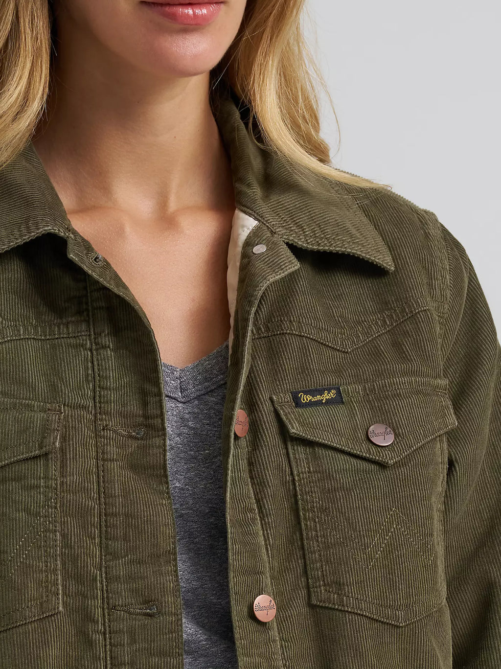 WOMEN'S CORDUROY QUILT-LINED BARN JACKET 112382739