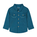 112384732 BABY BOY LS SNAP BLUE
