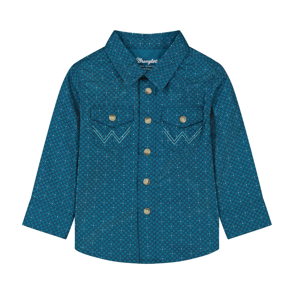 112384732 BABY BOY LS SNAP BLUE