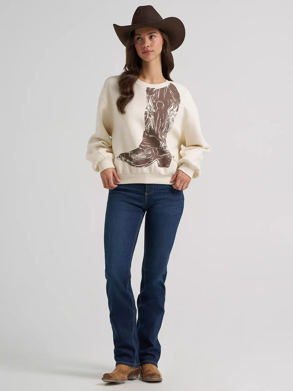 WOMEN'S WRANGLER BOOT GRAPHIC PULLOVER 2385399