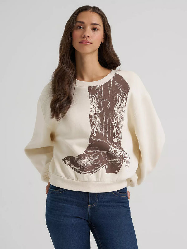 WOMEN'S WRANGLER BOOT GRAPHIC PULLOVER 2385399