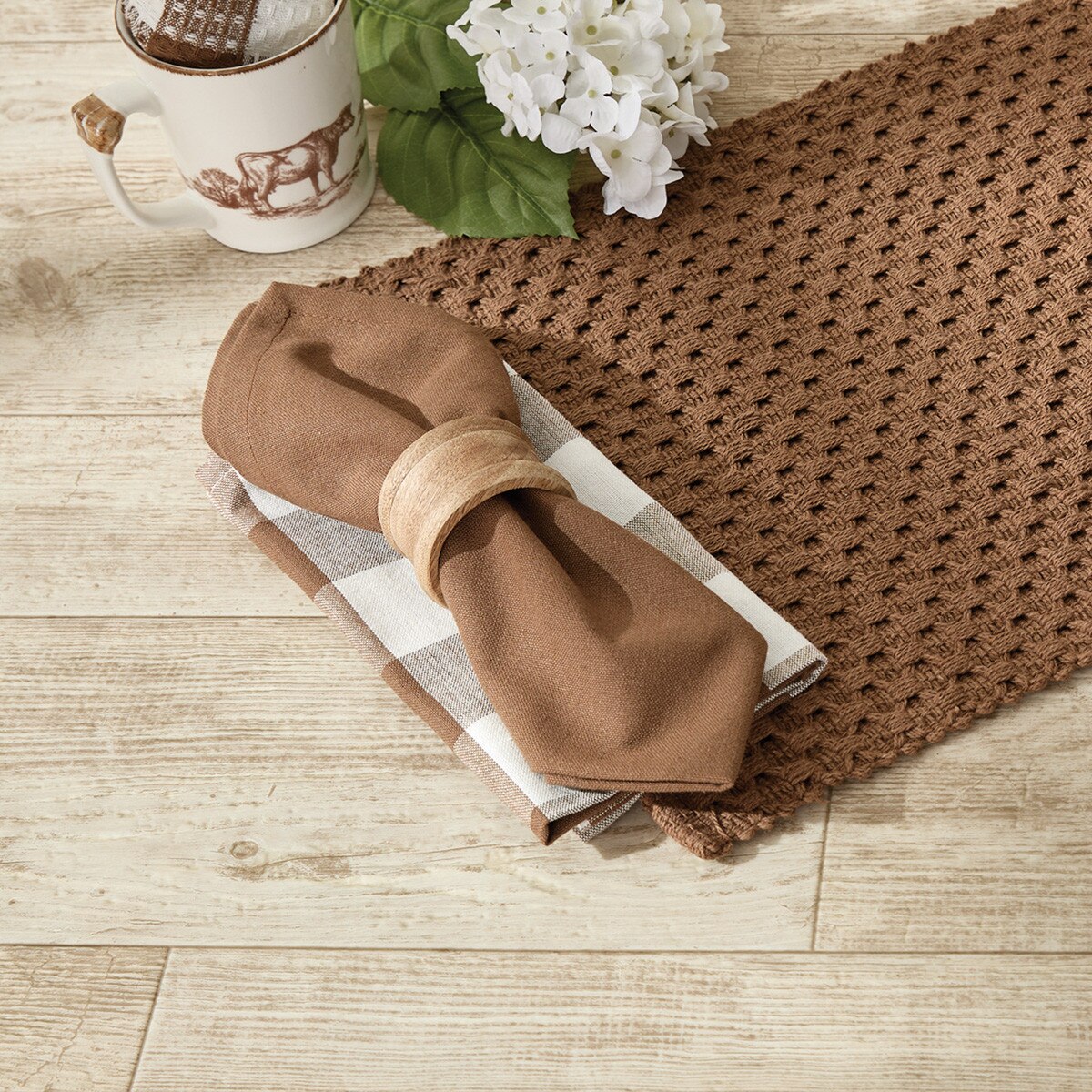 CHADWICK NAPKIN-BROWN 115-02BR