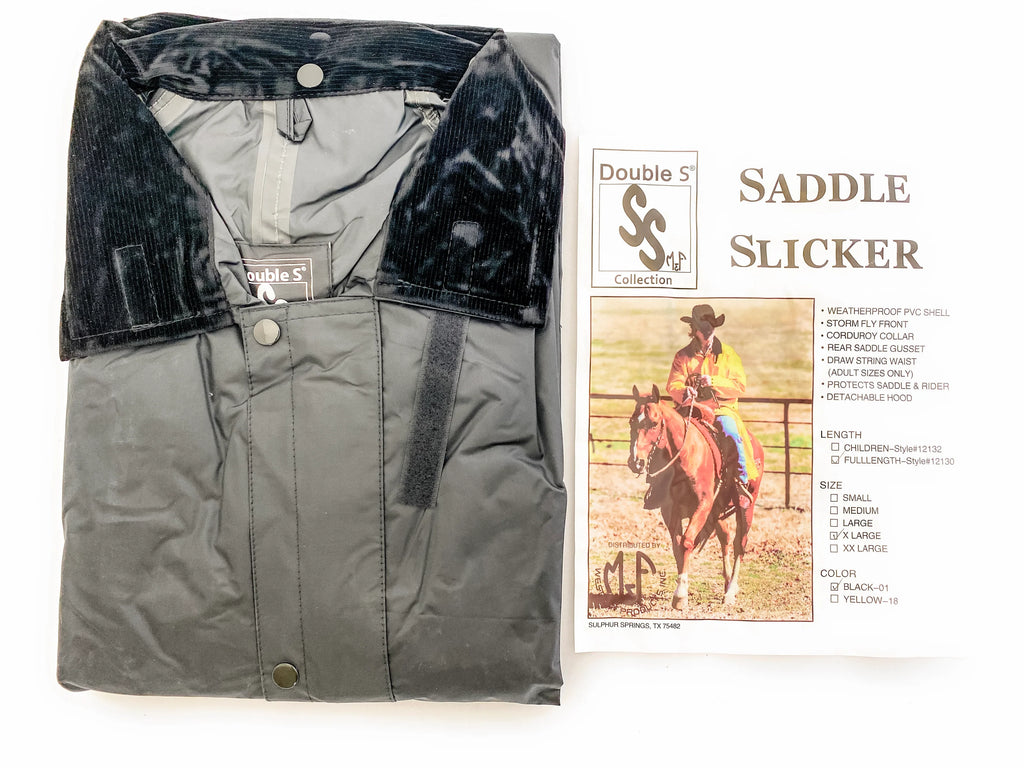 M&F Western Saddle Slicker - Black 1213001