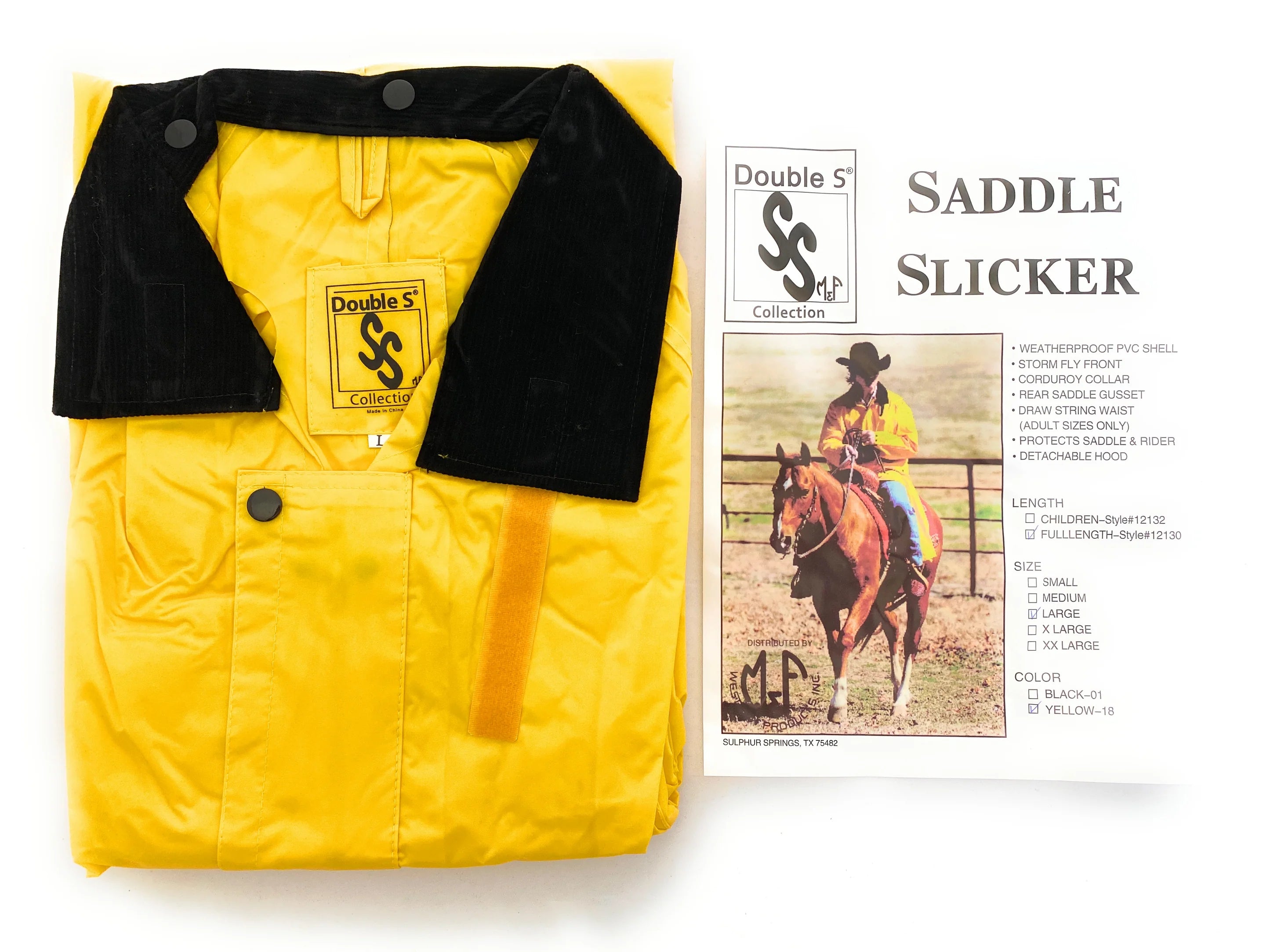 M&F Western Saddle Slicker - YELLLOW 1213018