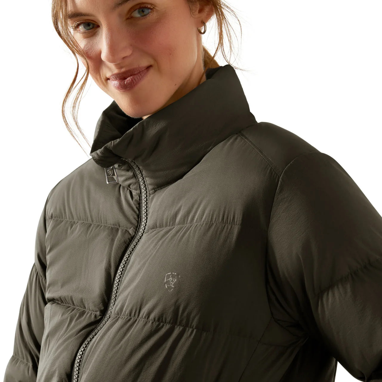 Ariat Ladies UltraPuff Down Earth Green Jacket 10065820