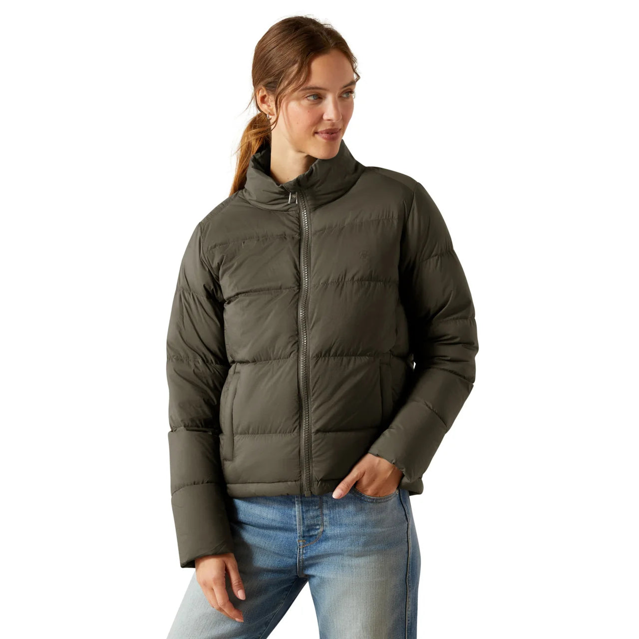 Ariat Ladies UltraPuff Down Earth Green Jacket 10065820