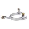 Youth Spurs with Plain 5/8" Band, 1-3/4" Shank, Rosebud Rowel 25514-56-01