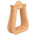 Natural Leather Covered Stirrups, Roper 30-0750