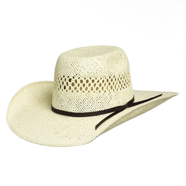 Kids Twister Vented Cattlemans Crease Straw Hat T71637