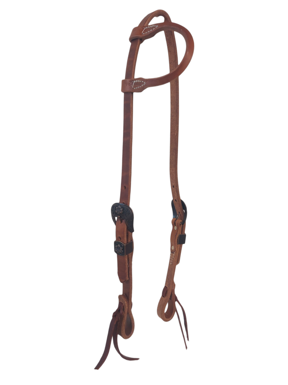 Berlin Custom Leather Cowboy Headstall One Ear Western Horse Tack H355