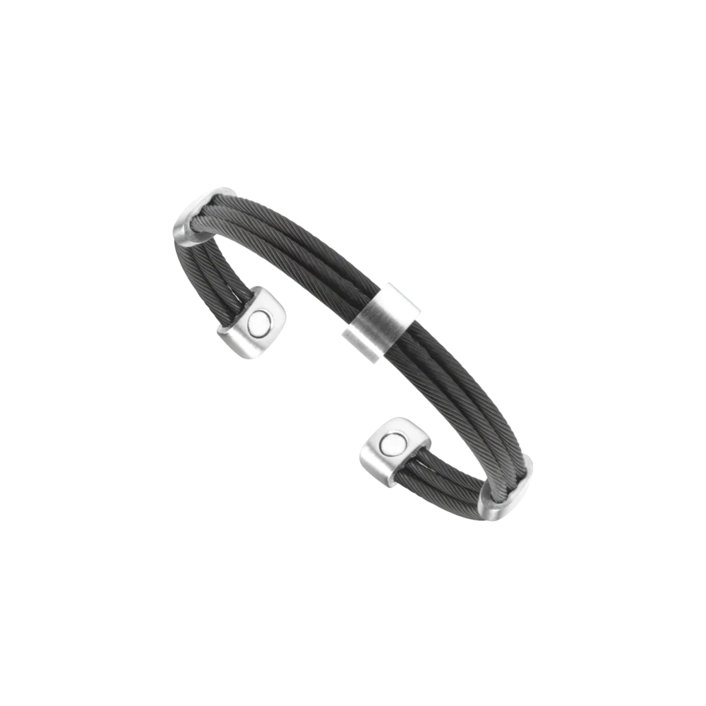 TRIO CABLE BLACK/SATIN BRACELET 36570
