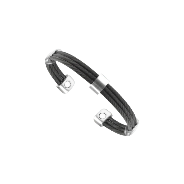 TRIO CABLE BLACK/SATIN BRACELET 36570