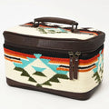 ADBG1320D American Darling Hand-Woven Saddle Blanket & Genuine Leather Western Jewelry Case