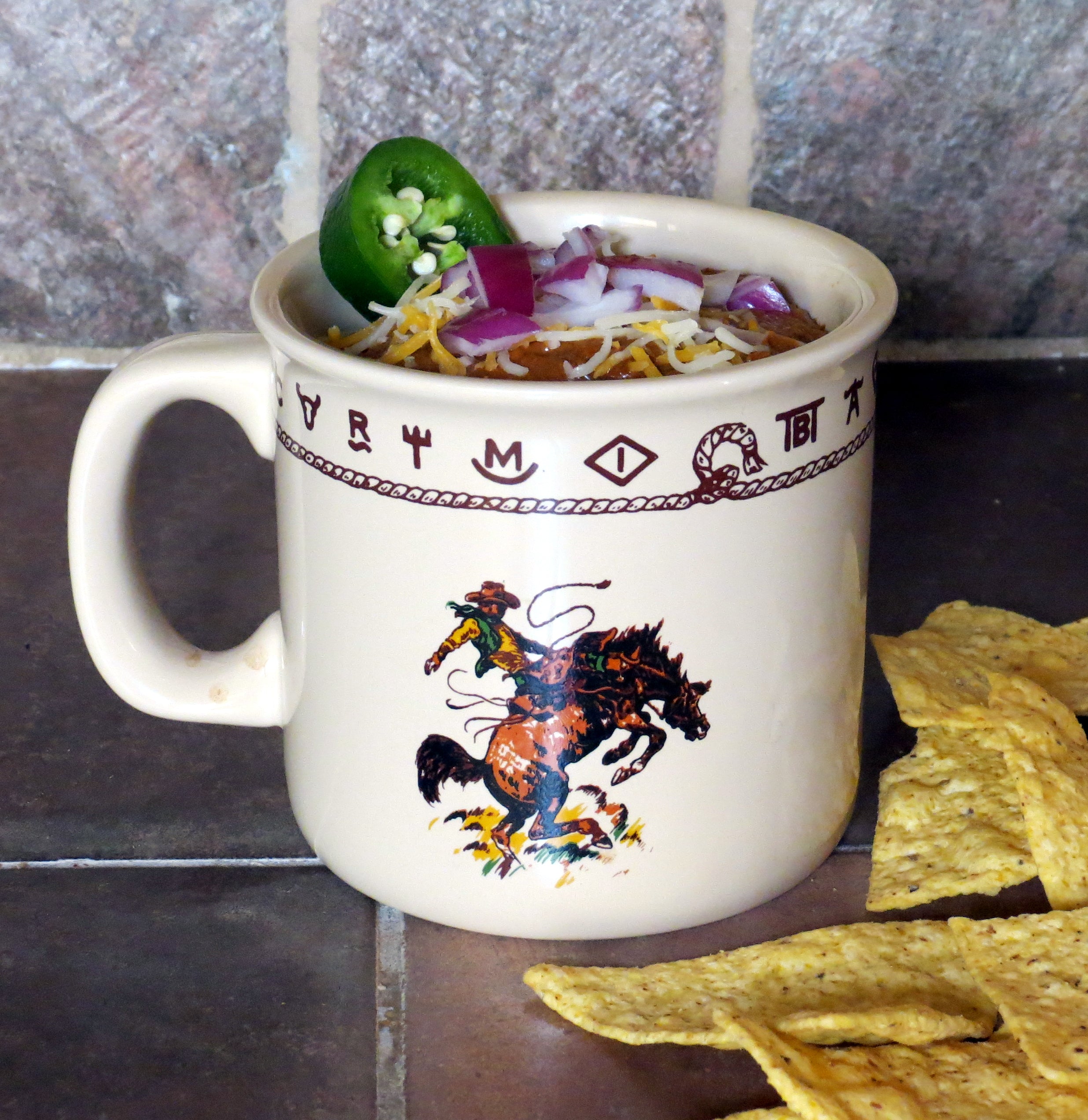 Extra large camp mug, 20 oz, SET OF 4 bronco 516