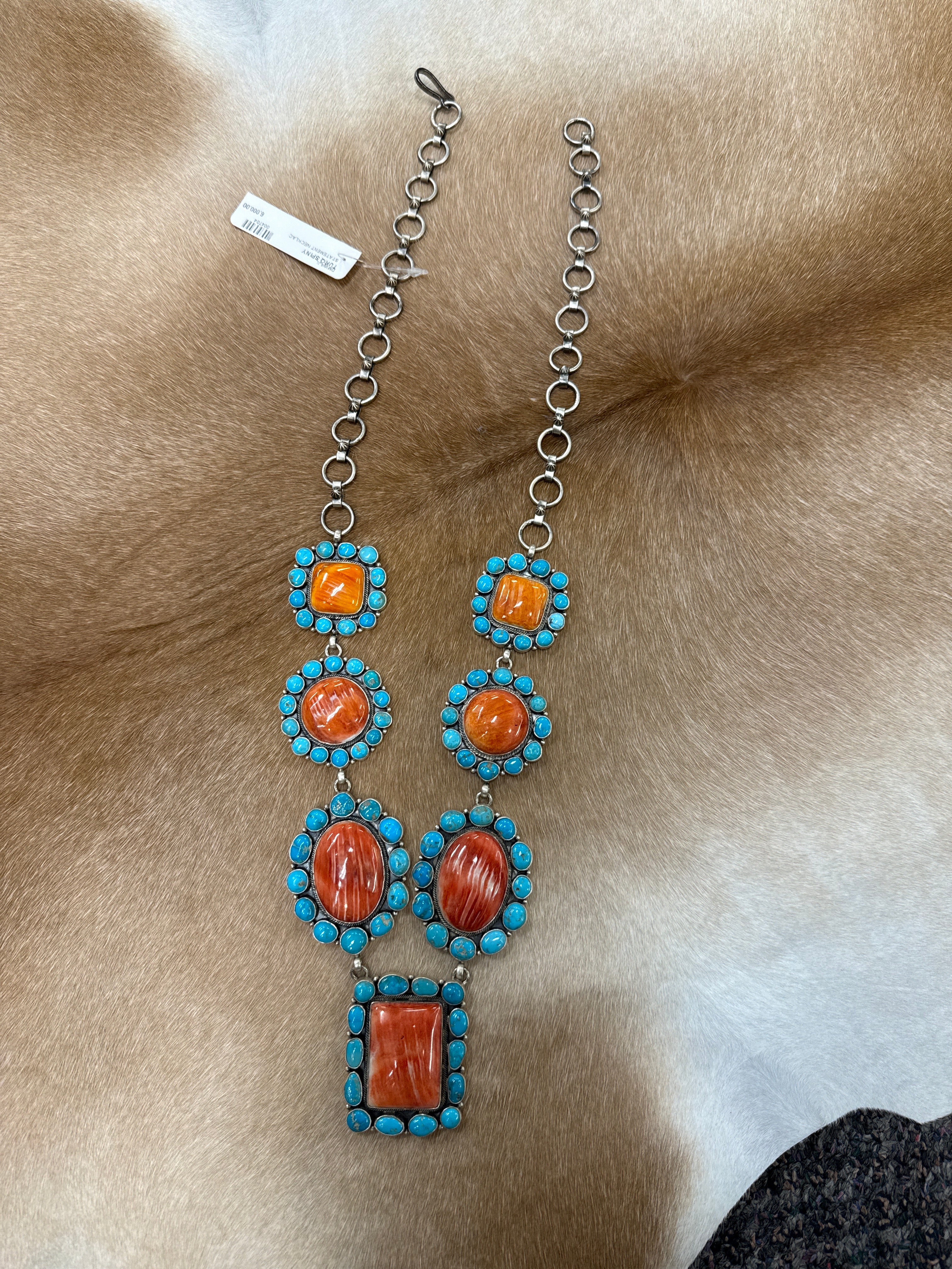 Turq Spiny Statement Necklace