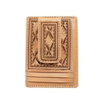 Nocona Men's Money Clip Style Wallet Large Basketweave Natural N500051148