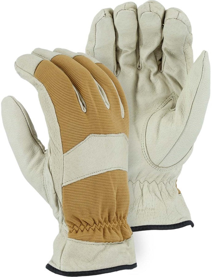 Pigskin, Cloth Back, Winter Lined Drivers Glove 1572