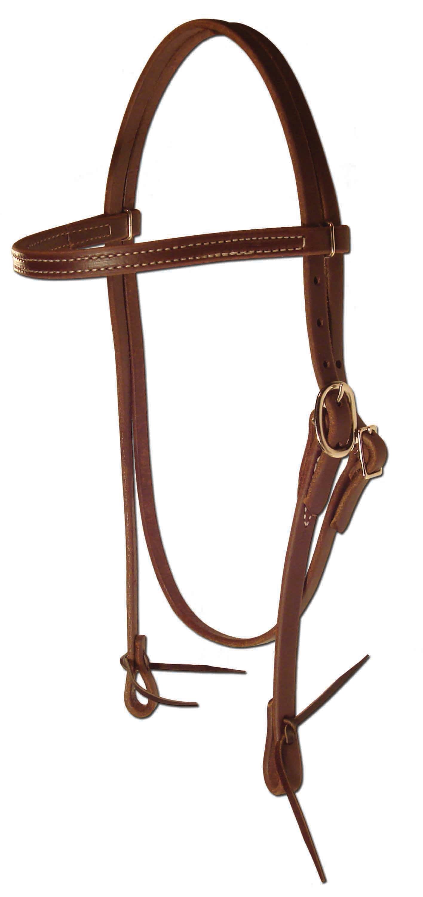 Berlin Custom Leather Oiled Harness Leather Browband Headstall – Western Bridle E600