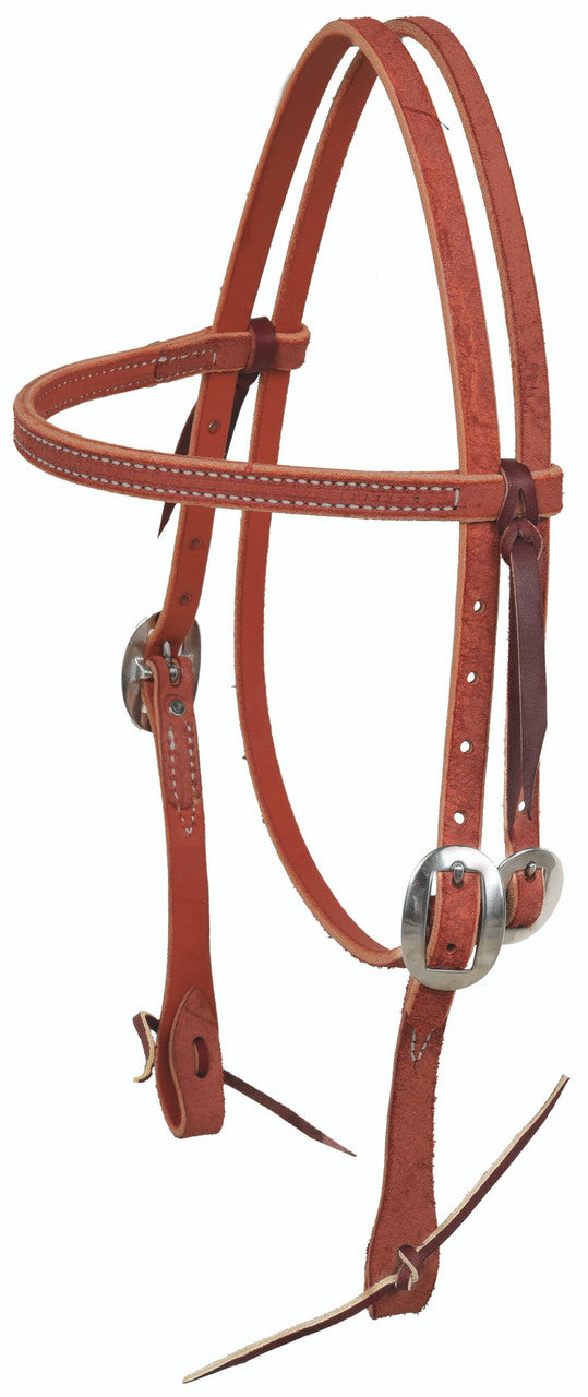 Berlin Custom Leather Roughout Browband Headstall Western Horse Tack R01100