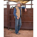 STS RANCHWEAR MEN'S CALGARY TAN VEST STS3336