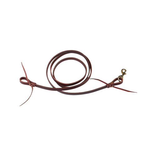 Berlin Custom Leather Single Latigo Flat Roper Rein 5/8 inch Wide x 7 Ft Long L507