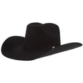 ARIAT 2X BLACK PRECREASED WOOL HAT 4.25IN BRIM HAT A7520201