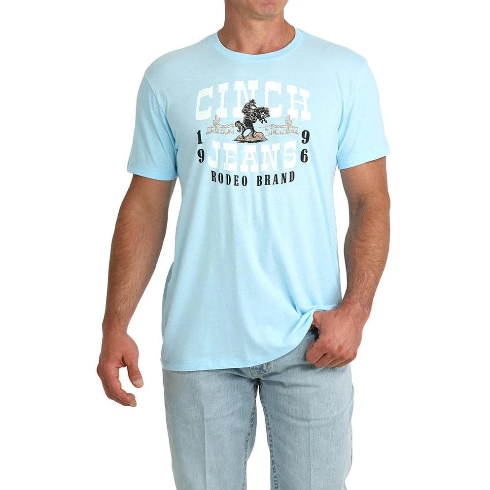 Cinch Men's Blue 1996 Rodeo Logo Tee Shirt MTT1690722