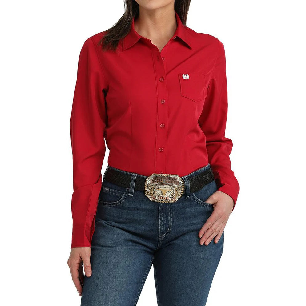 Cinch Women's Solid BUTTON DOWN MSW9164269