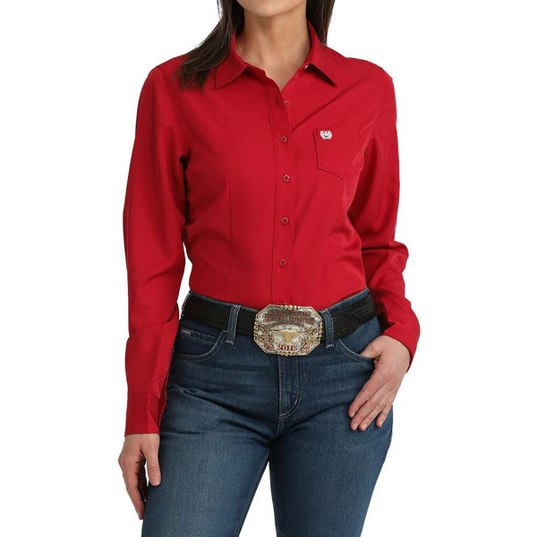 Cinch Women's Solid BUTTON DOWN MSW9164269
